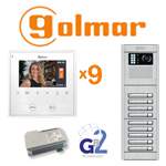 Golmar gb2 kit 9 Golmar Θυροτηλεόραση πολυκατοικίας 9 διαμερισμάτων