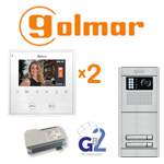 Golmar gb2 kit 2 για 2 διαμερίσματα Golmar Θυροτηλεόραση πολυκατοικίας 2 διαμερισμάτων