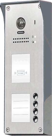 xvox_v tech frcsn4/id xvox v-tech Επίτοιχη Μπουτονιέρα Θυροτηλεόρασης με card reader